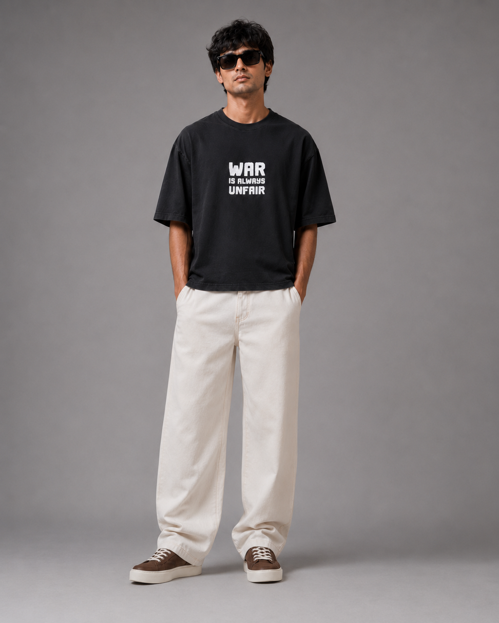 OVERSIZE PUP PRINT T.SHIRT