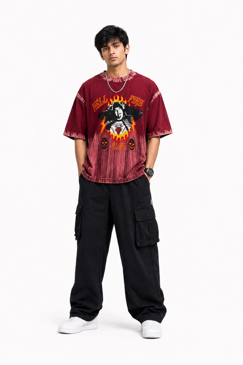 Oversize photo print t.shirt