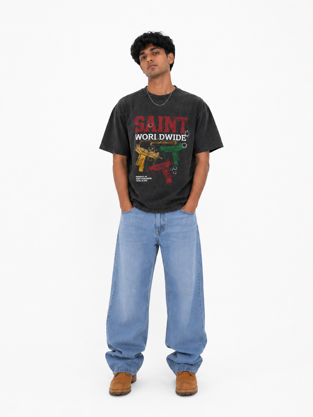 Oversize print t.shirt