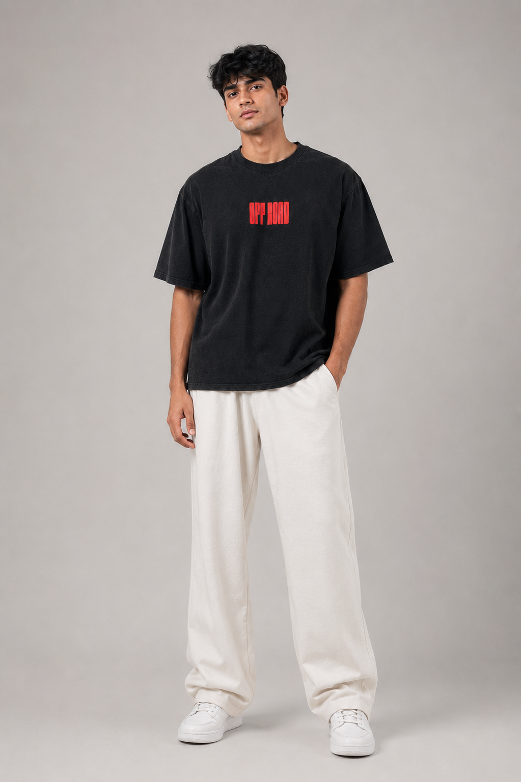 oversize pup print t.shirt