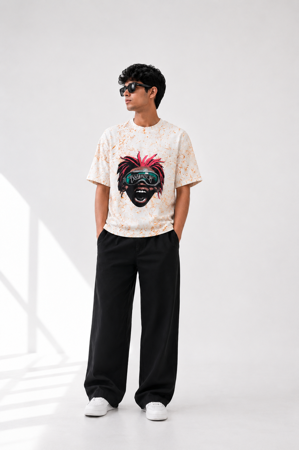 Oversize photo print t.shirt