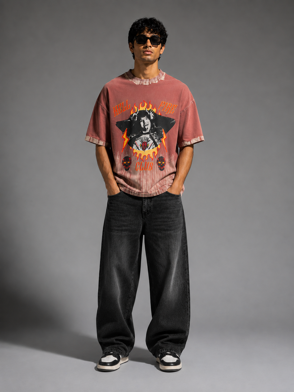 Oversize photo print t.shirt