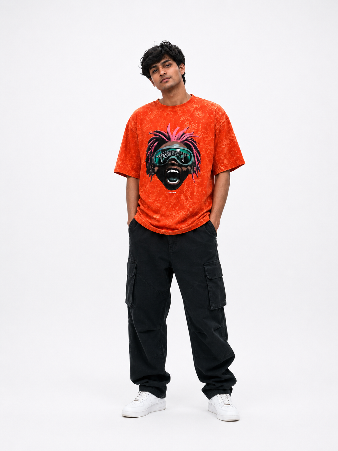 Oversize photo print t.shirt