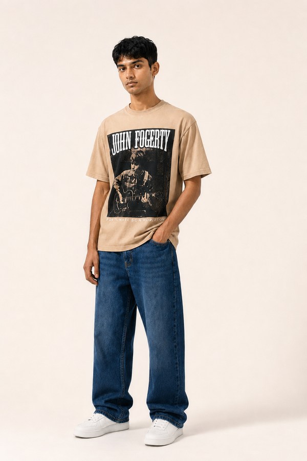 OVERSIZE BOX PRINT T.SHIRT