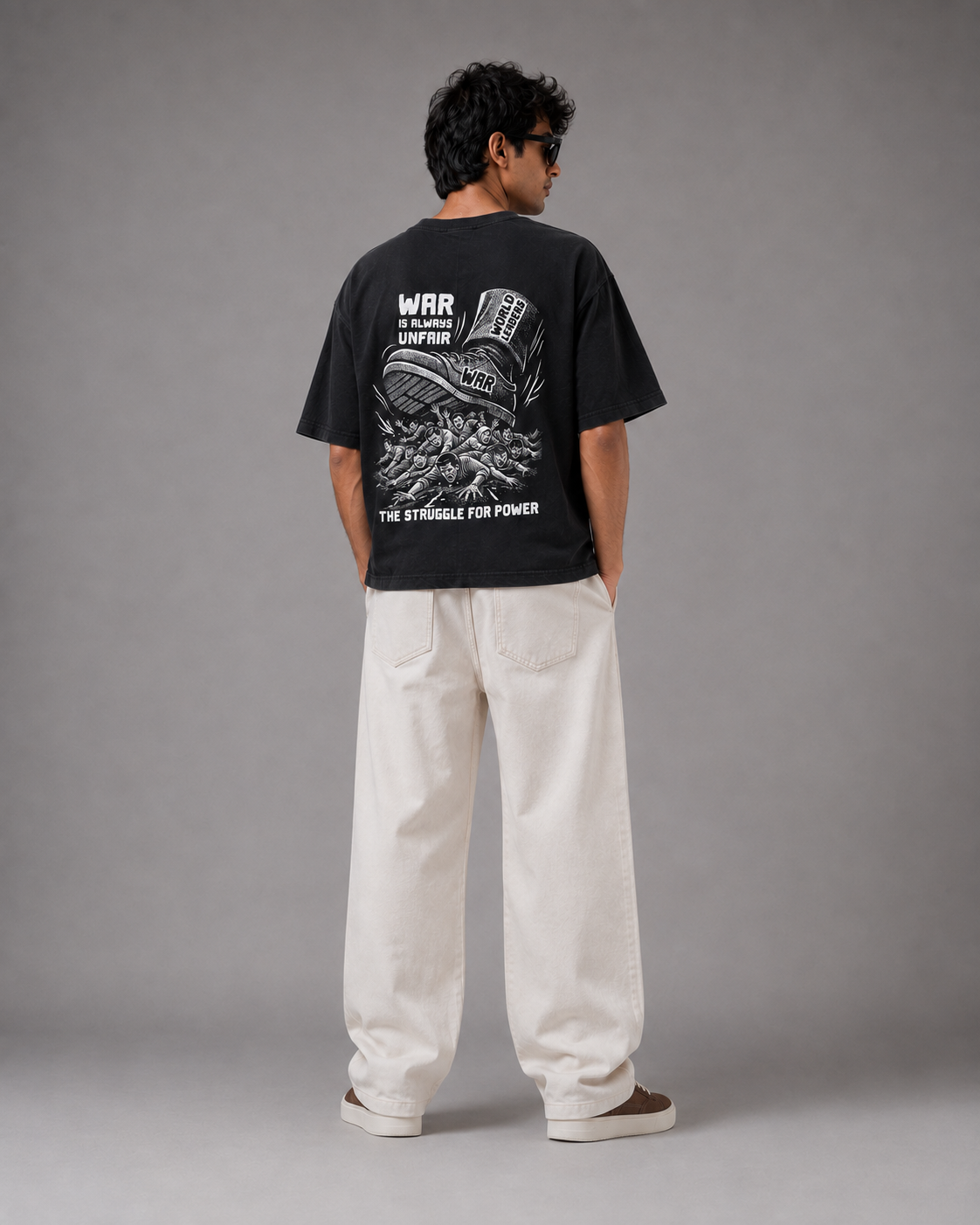 OVERSIZE PUP PRINT T.SHIRT