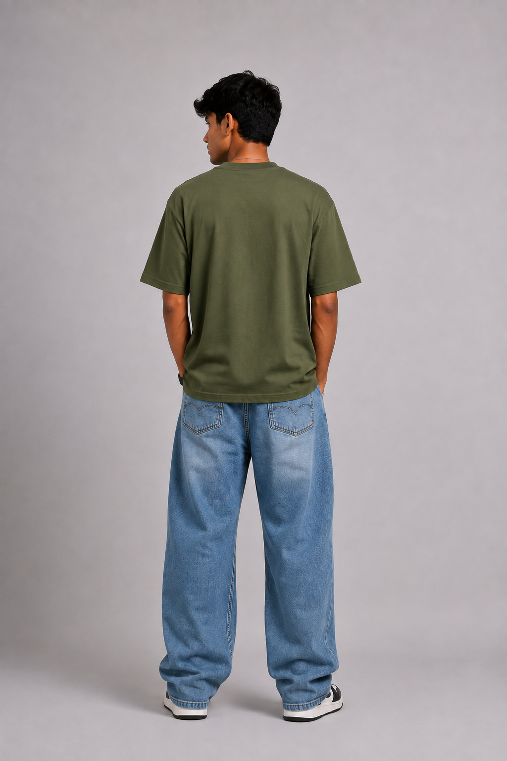 oversize differnt pattern t.shirt