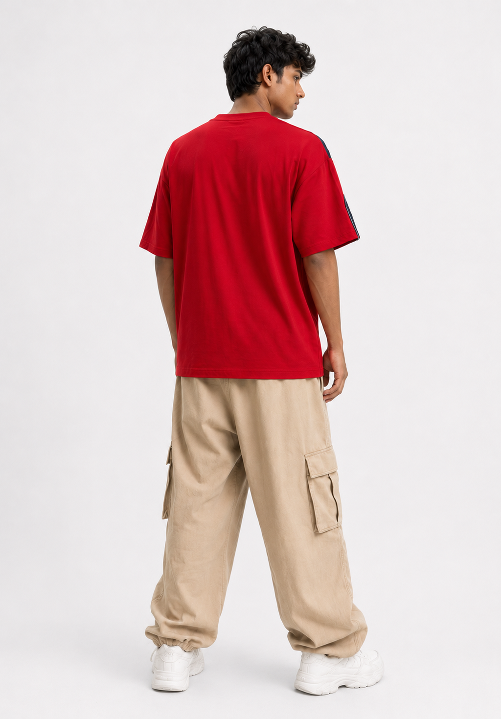 Oversize differnt pattern t.shirt