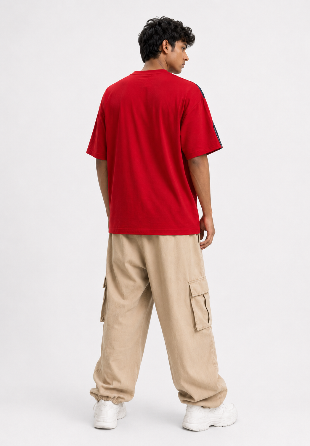 Oversize differnt pattern t.shirt