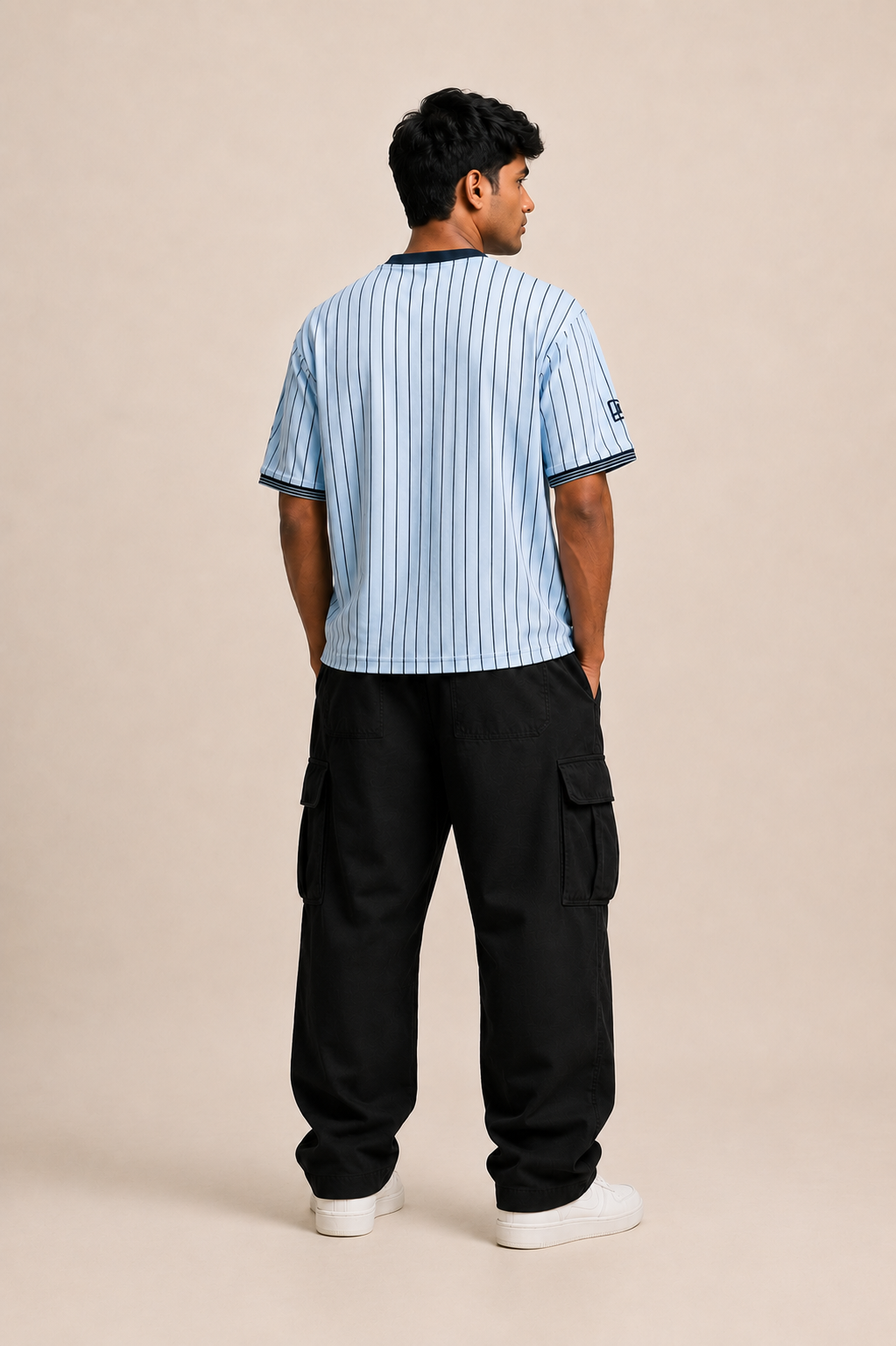 Oversize strip t.shirt