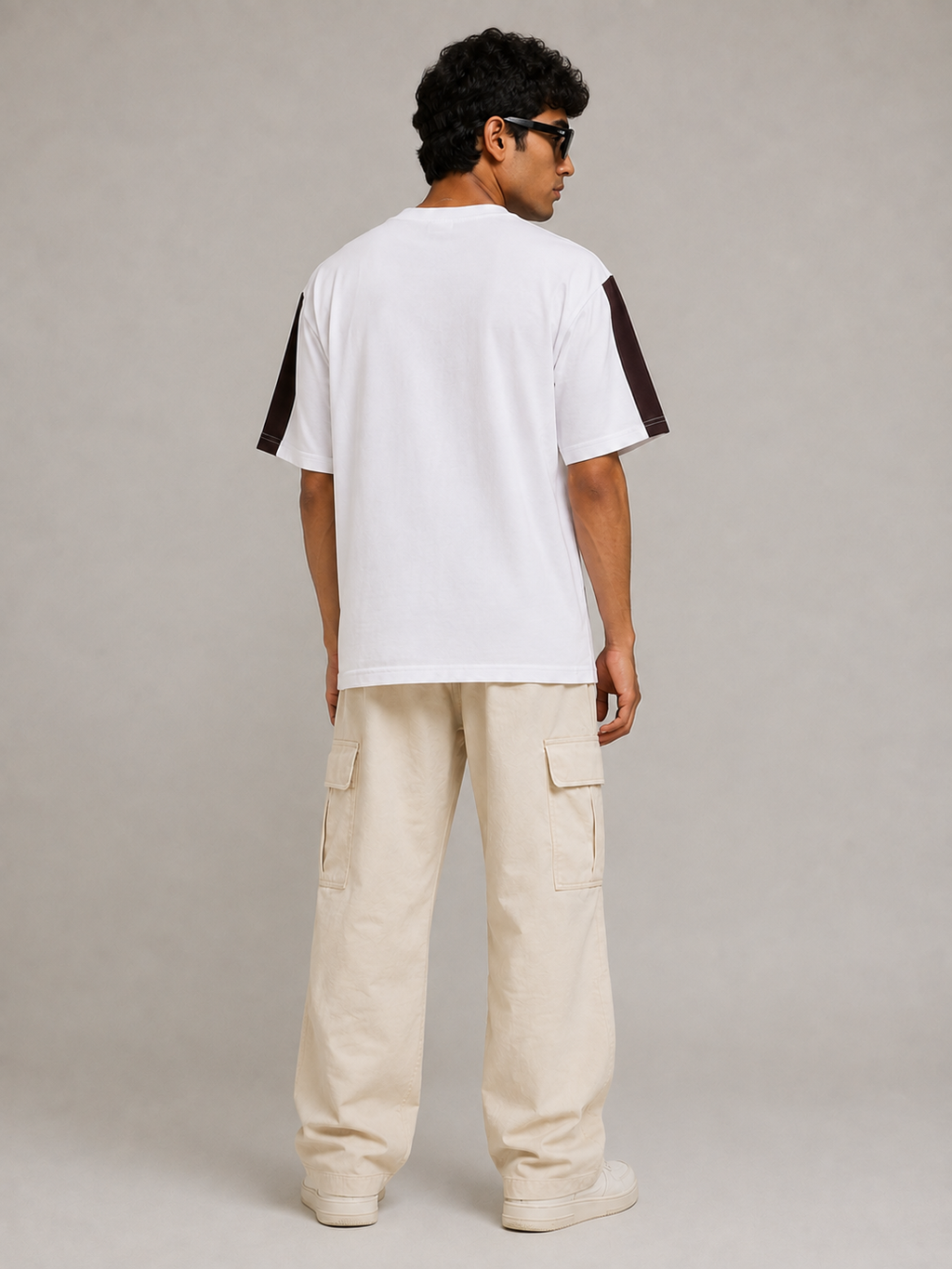oversize strip t.shirt
