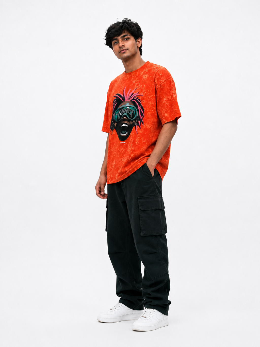 Oversize photo print t.shirt