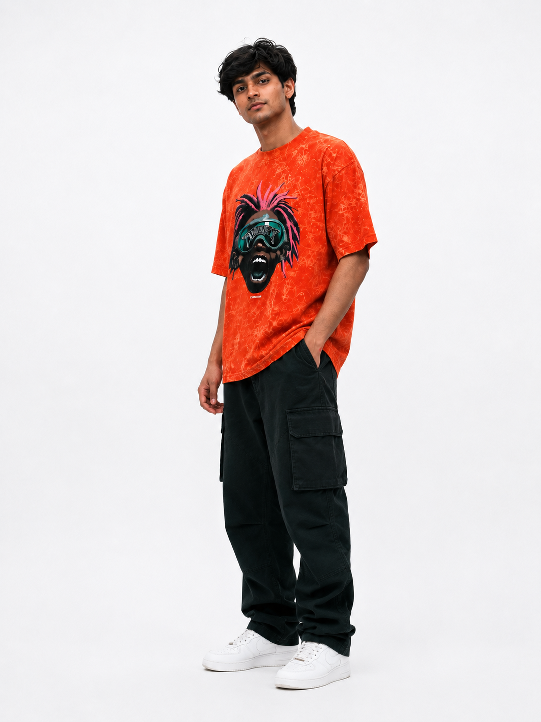 Oversize photo print t.shirt