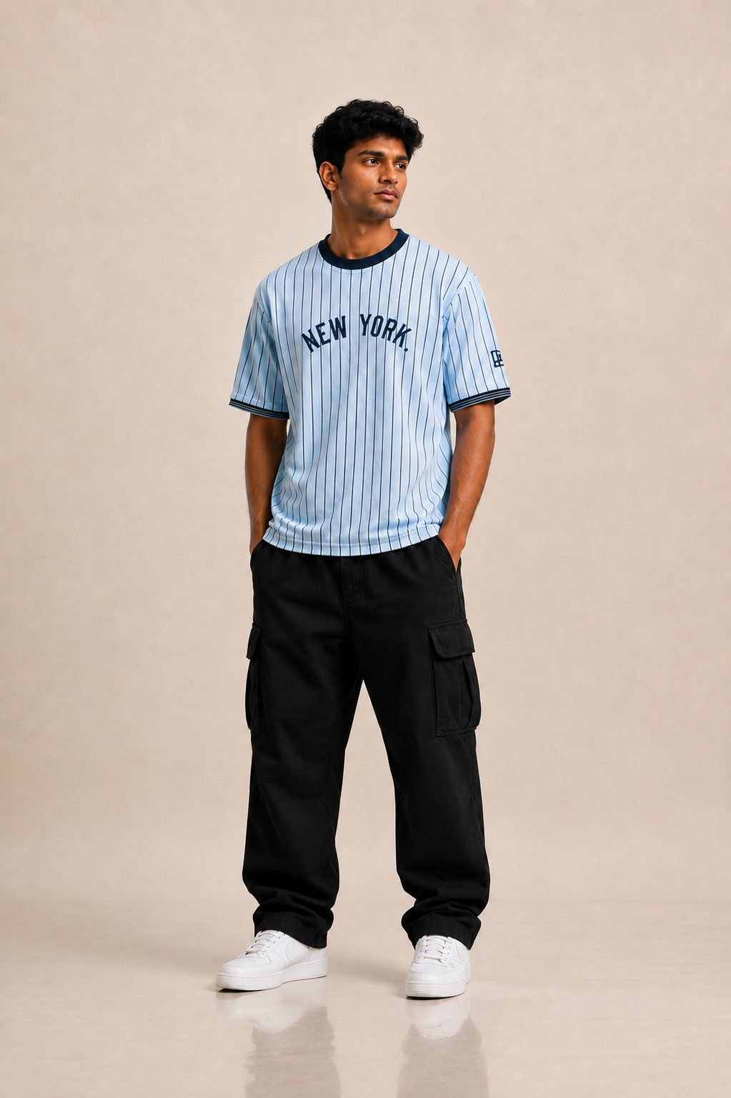 Oversize strip t.shirt
