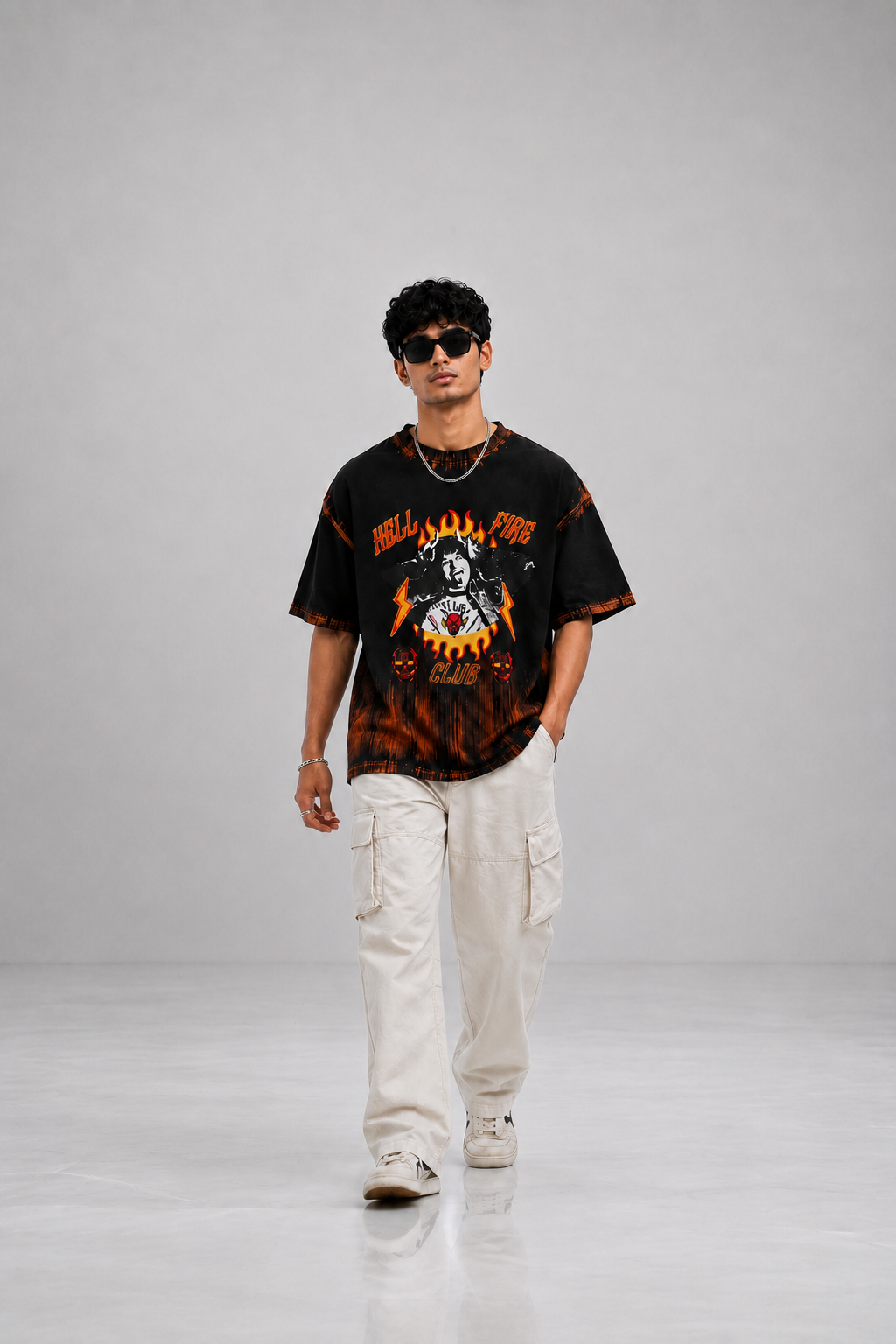 Oversize photo print t.shirt