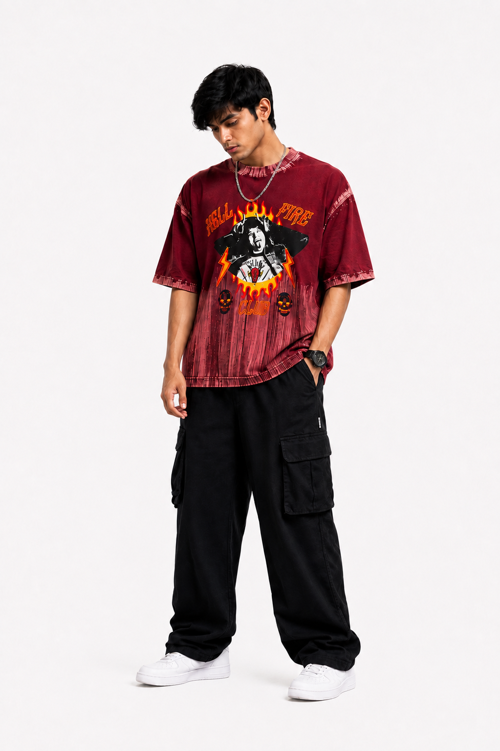 Oversize photo print t.shirt