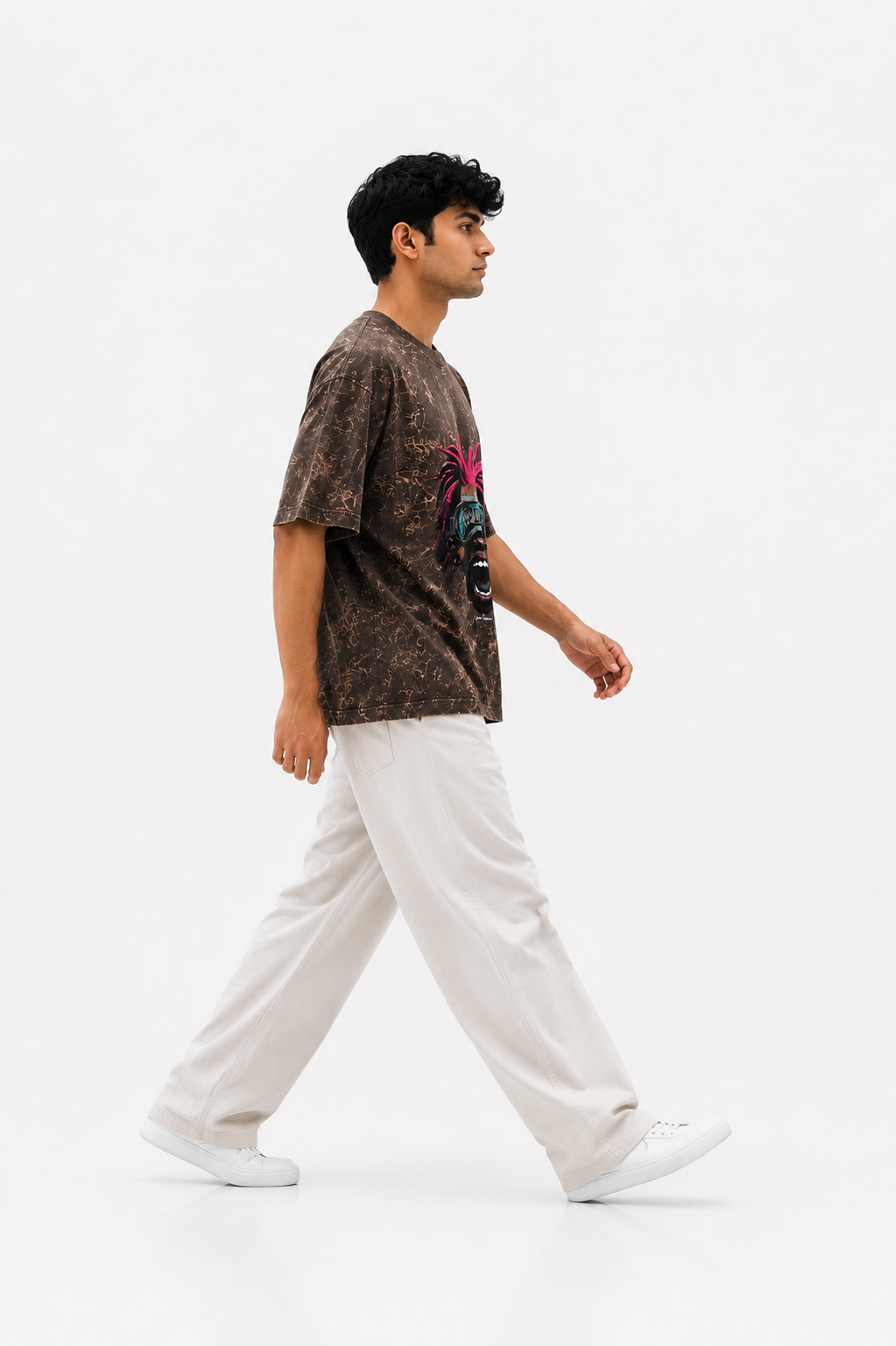 Oversize photo print t.shirt