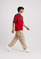 Oversize differnt pattern t.shirt