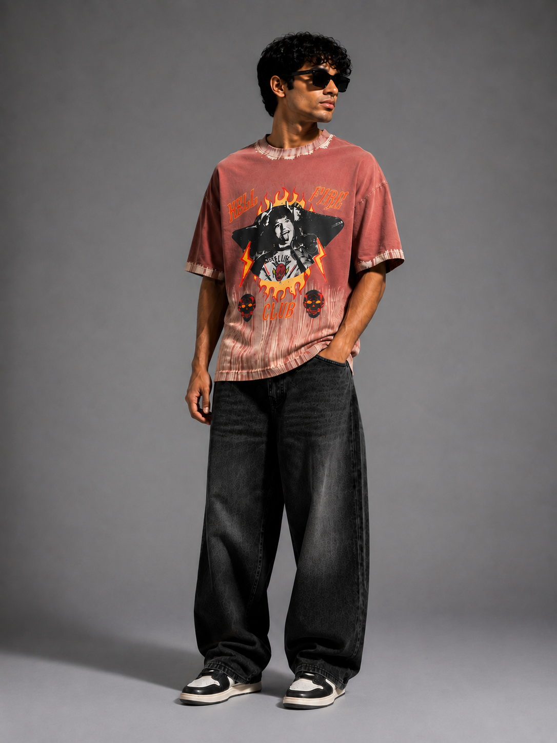 Oversize photo print t.shirt