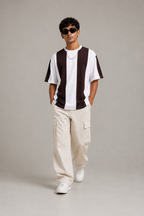 oversize strip t.shirt