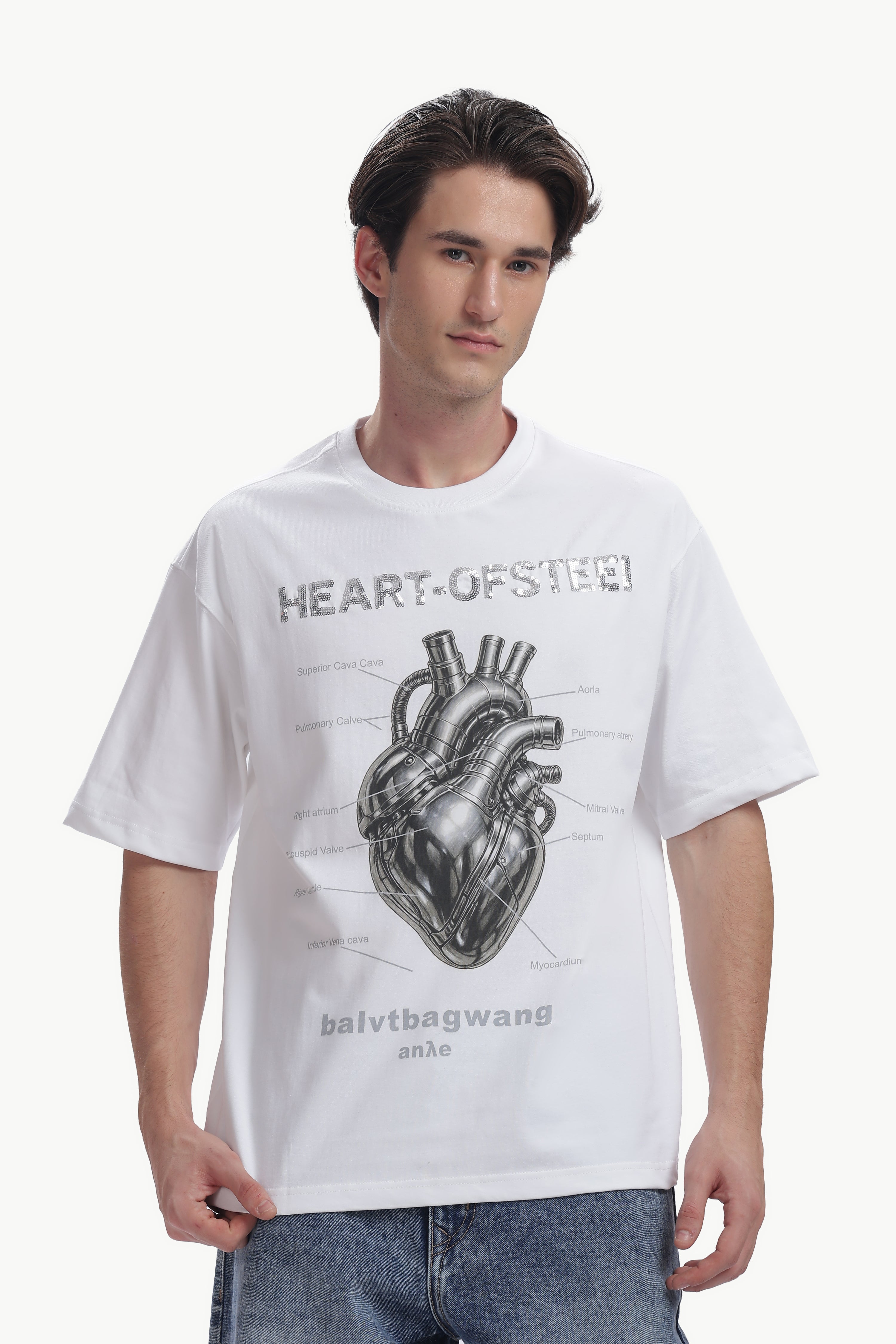 Oversized Reflect Print T-shirt