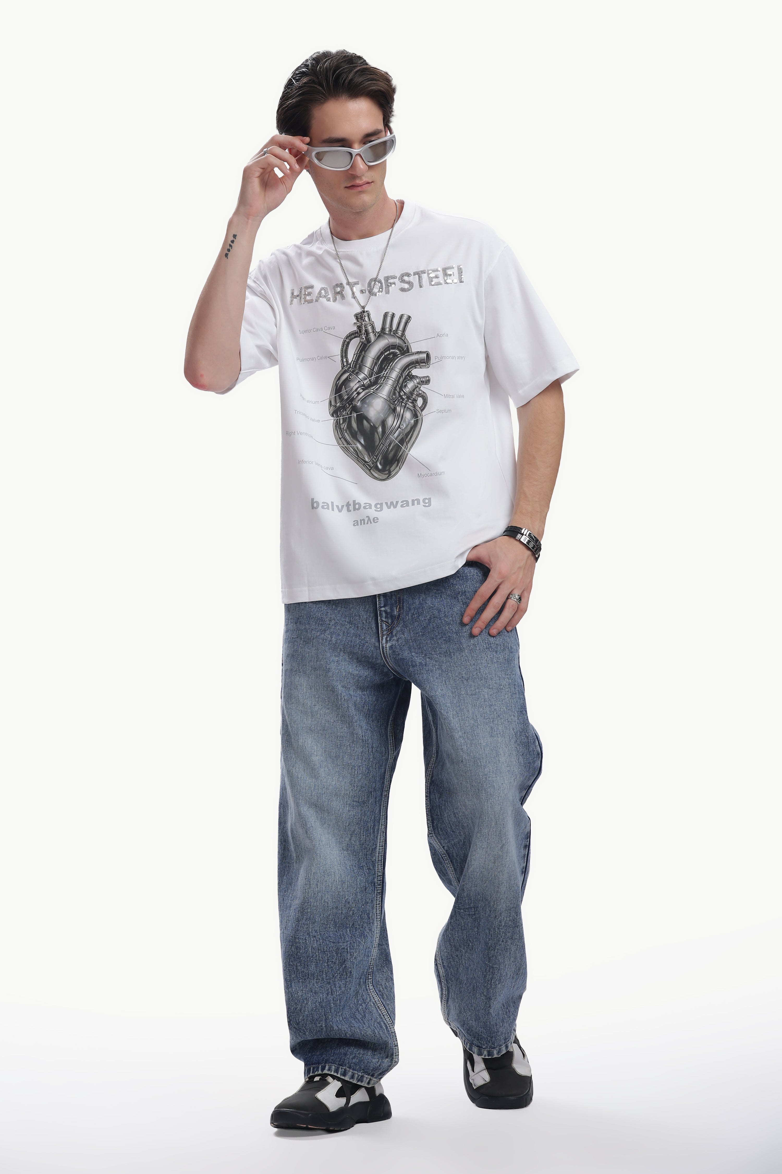 Oversized Reflect Print T-shirt