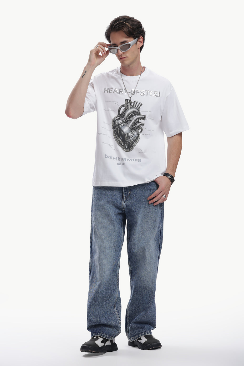 Oversized Reflect Print T-shirt