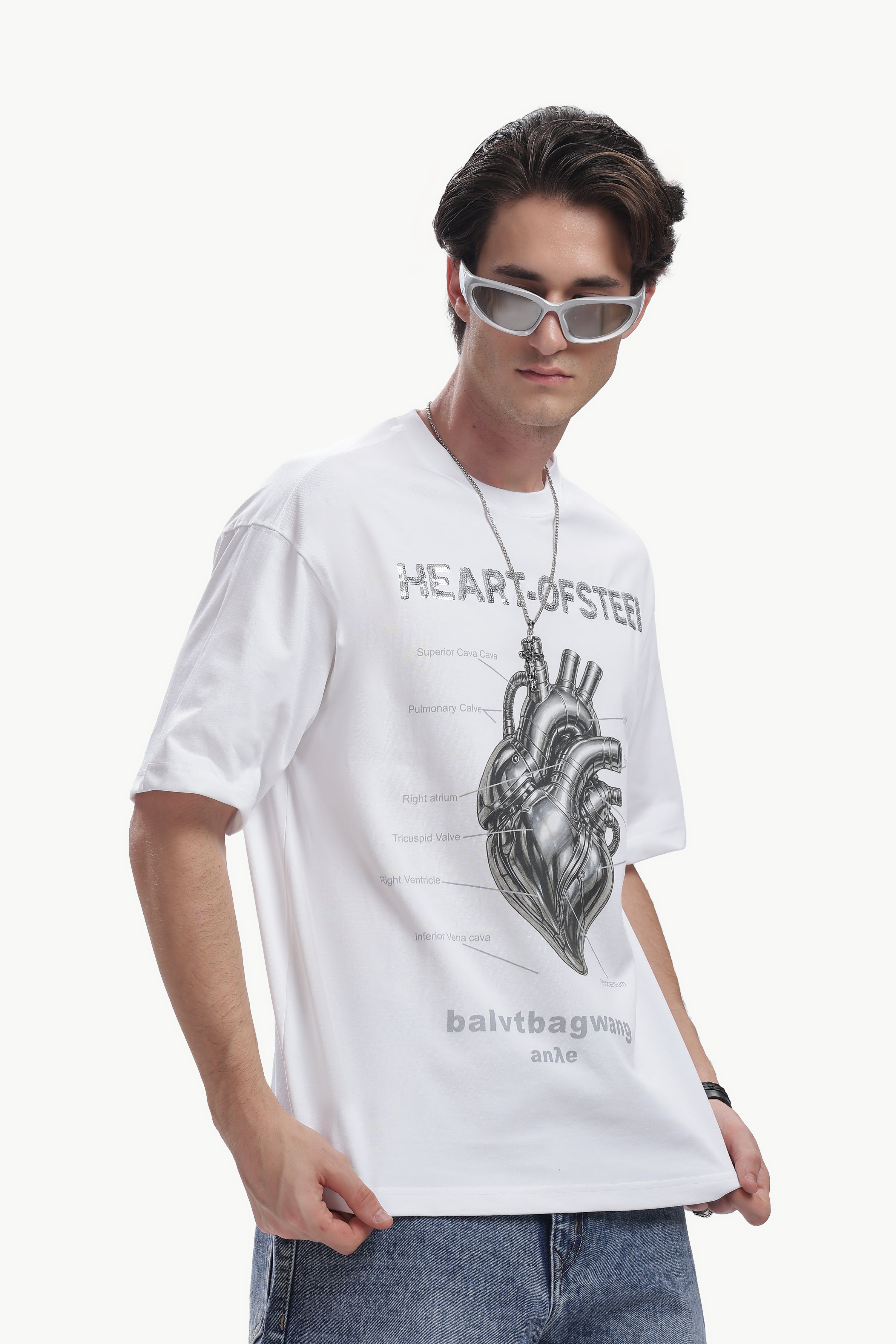 Oversized Reflect Print T-shirt