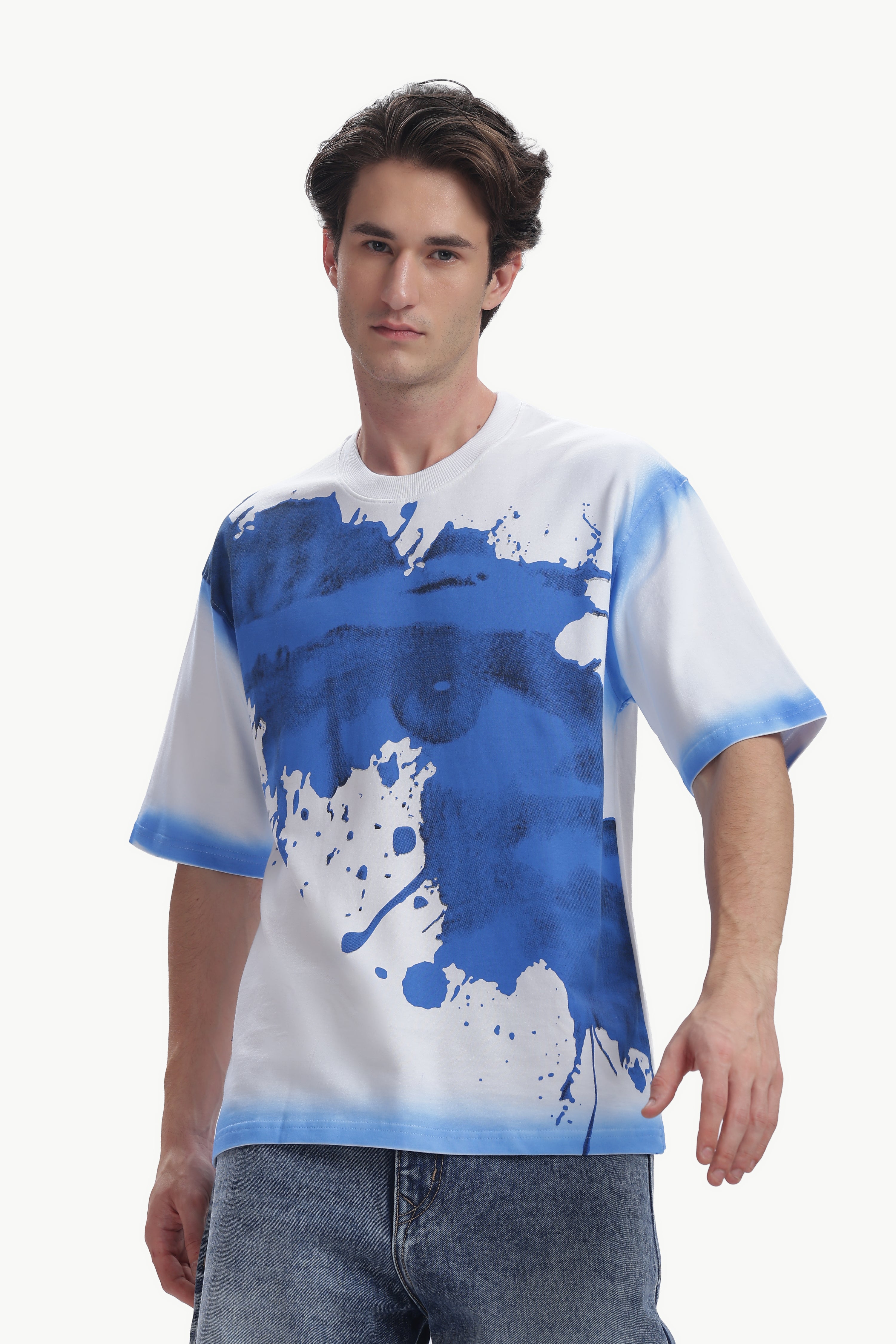 Oversized Spray Print T-shirt