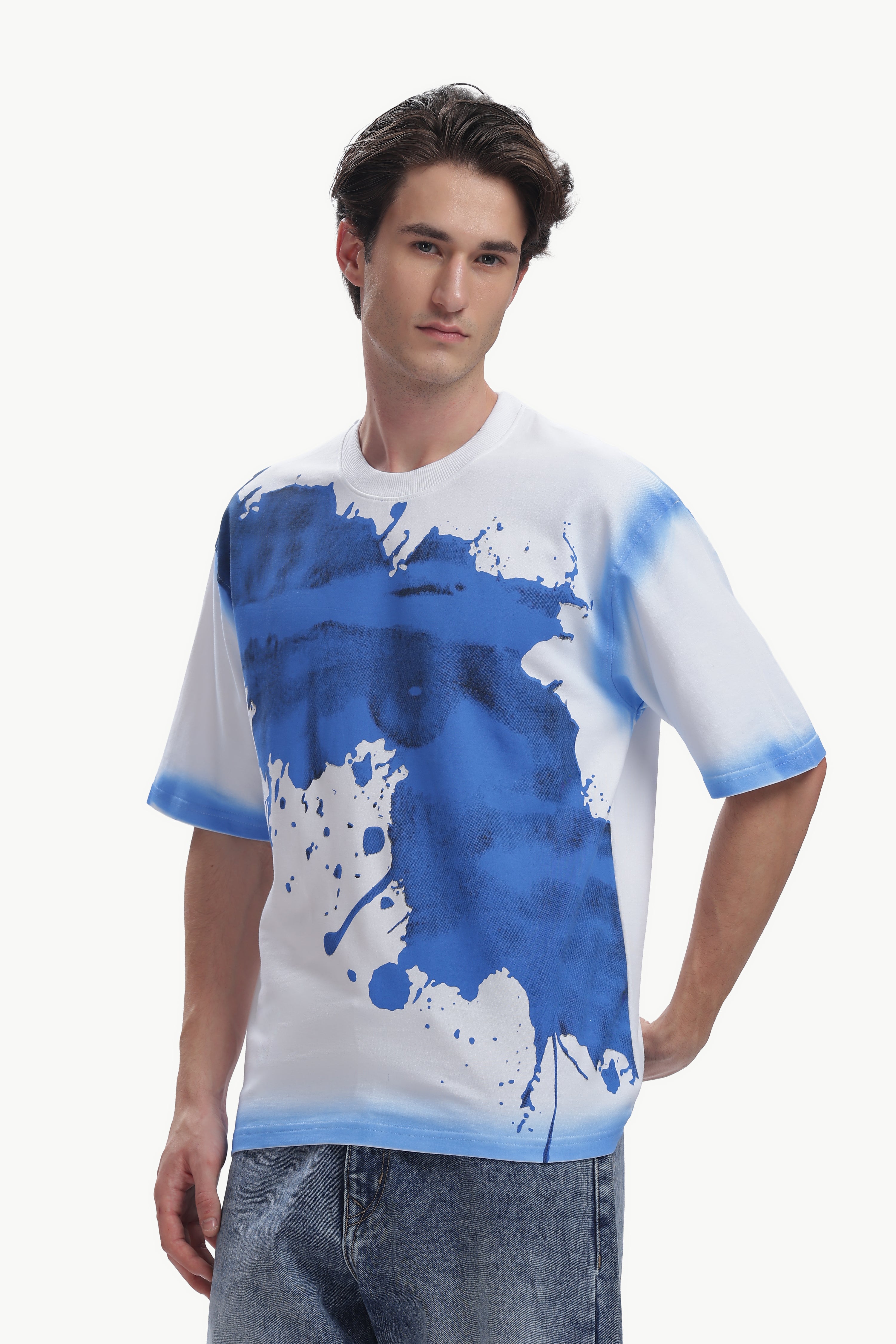 Oversized Spray Print T-shirt
