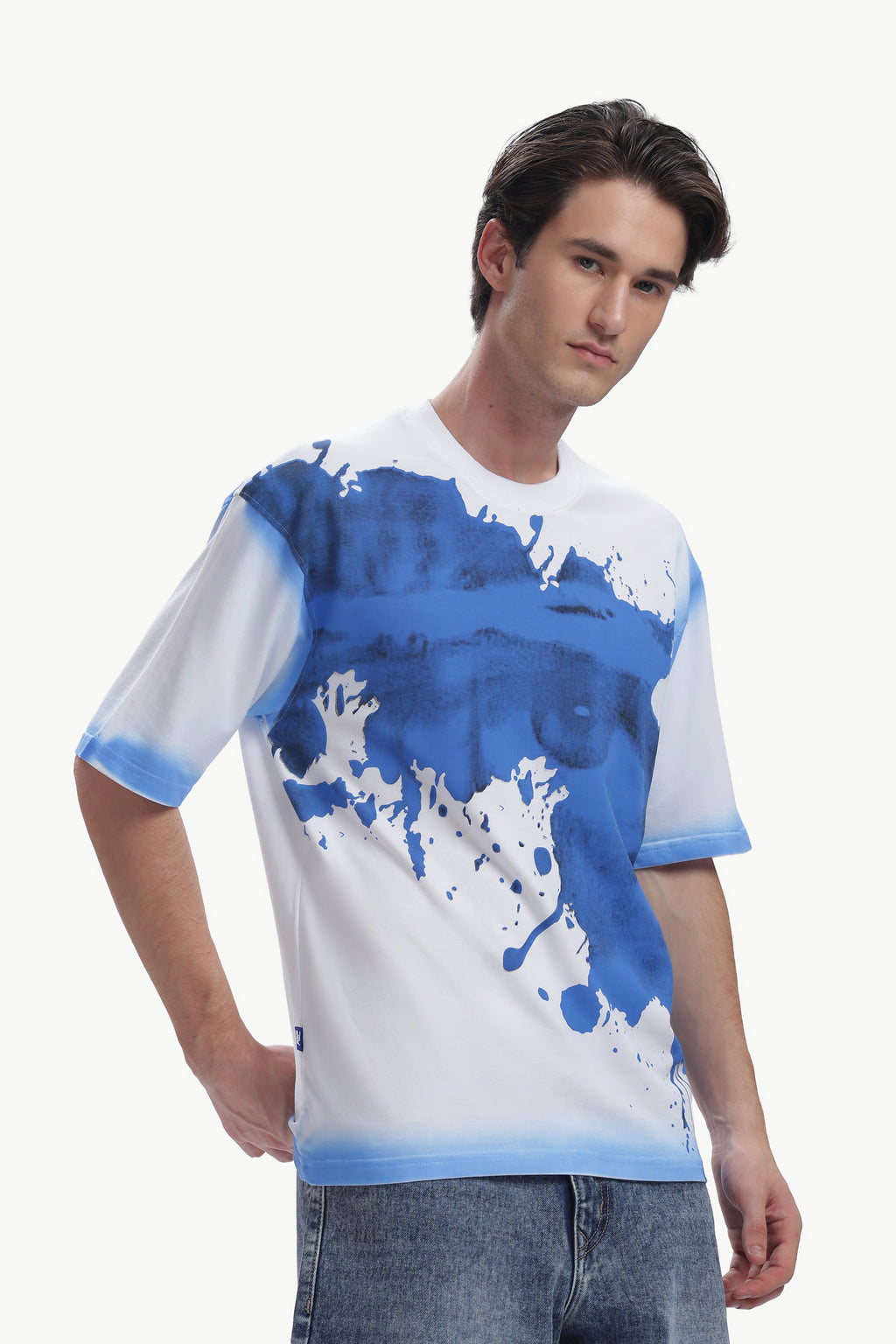 Oversized Spray Print T-shirt