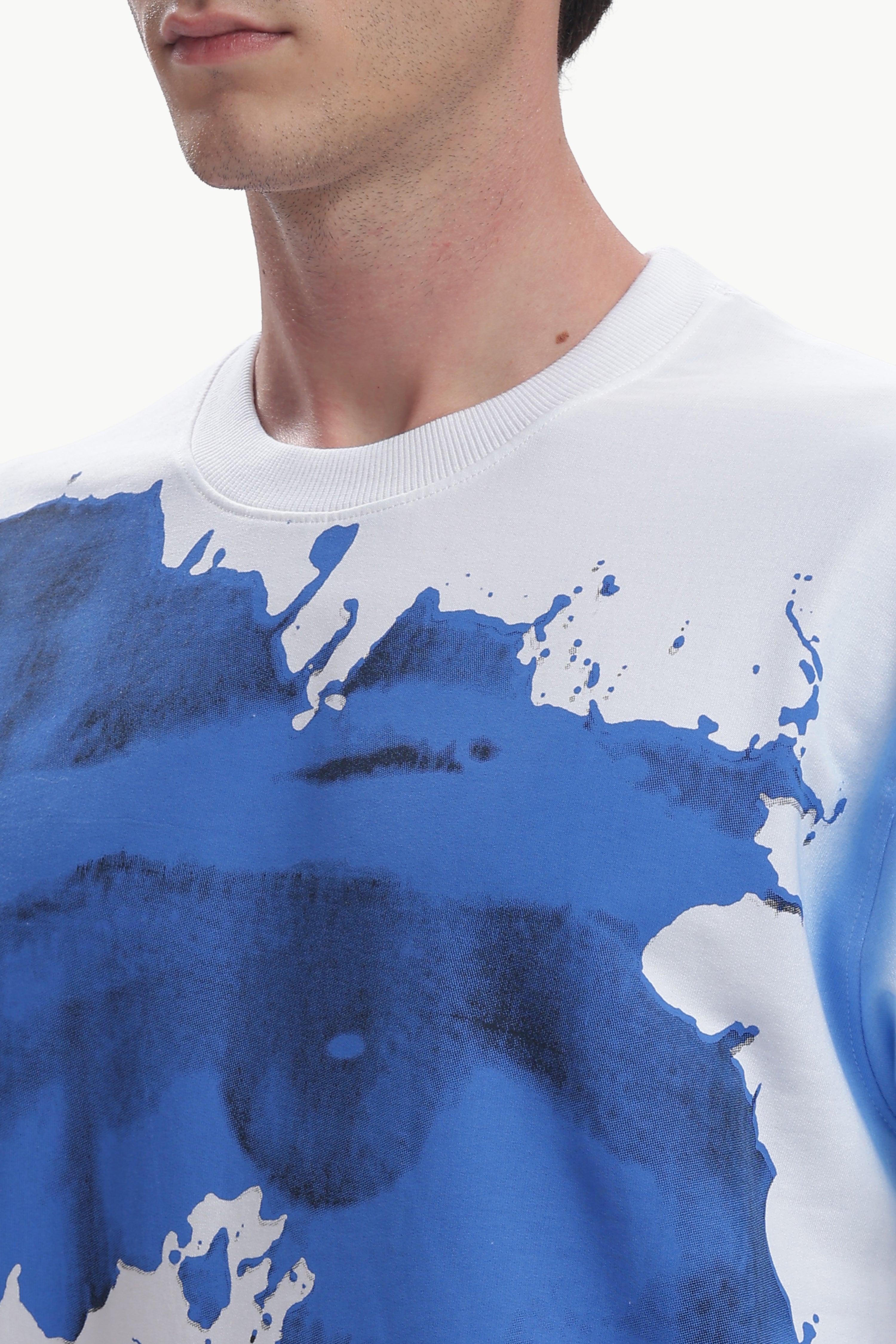 Oversized Spray Print T-shirt