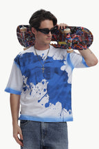 Oversized Spray Print T-shirt