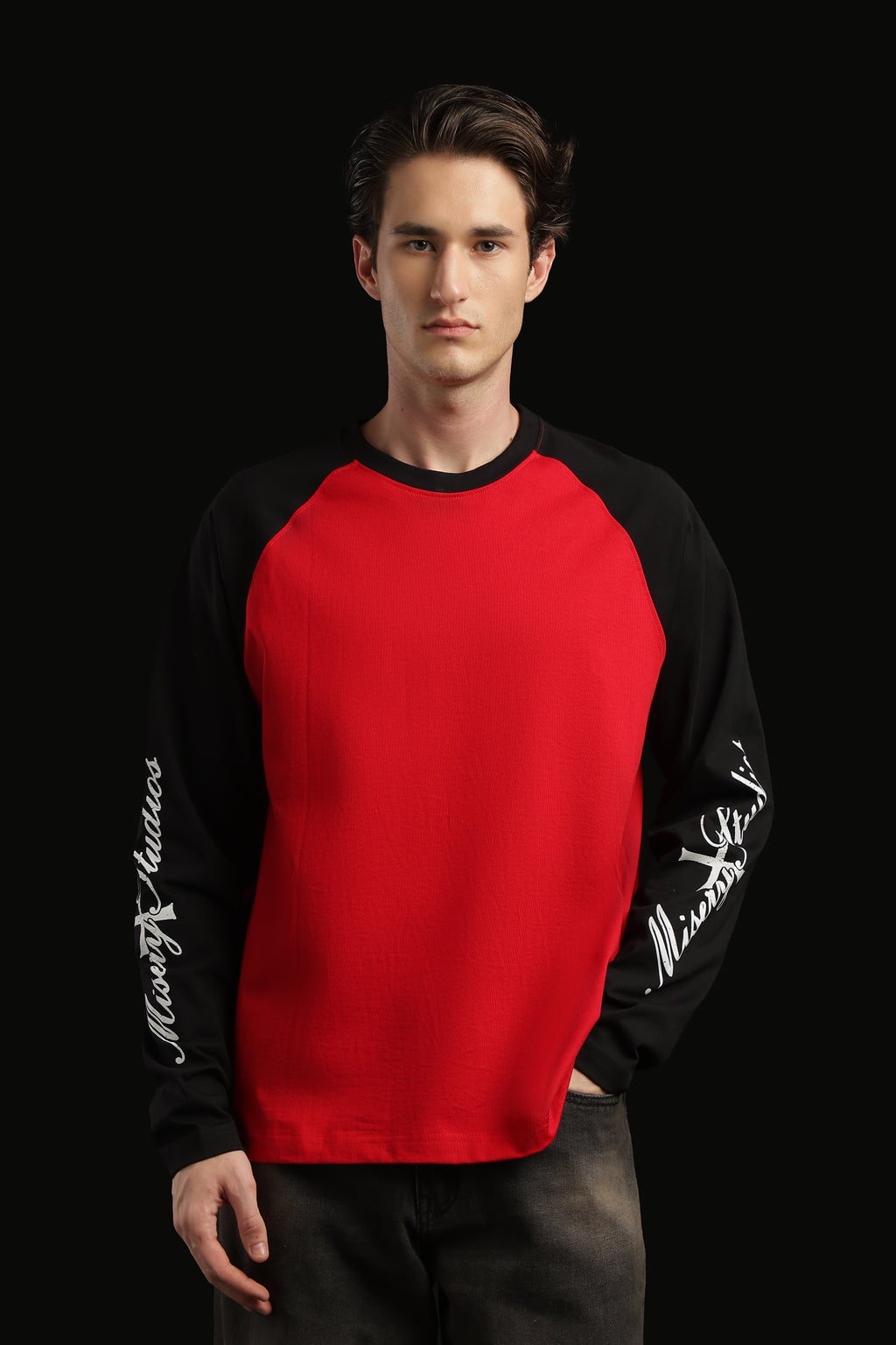 Oversized Box Print T-shirt