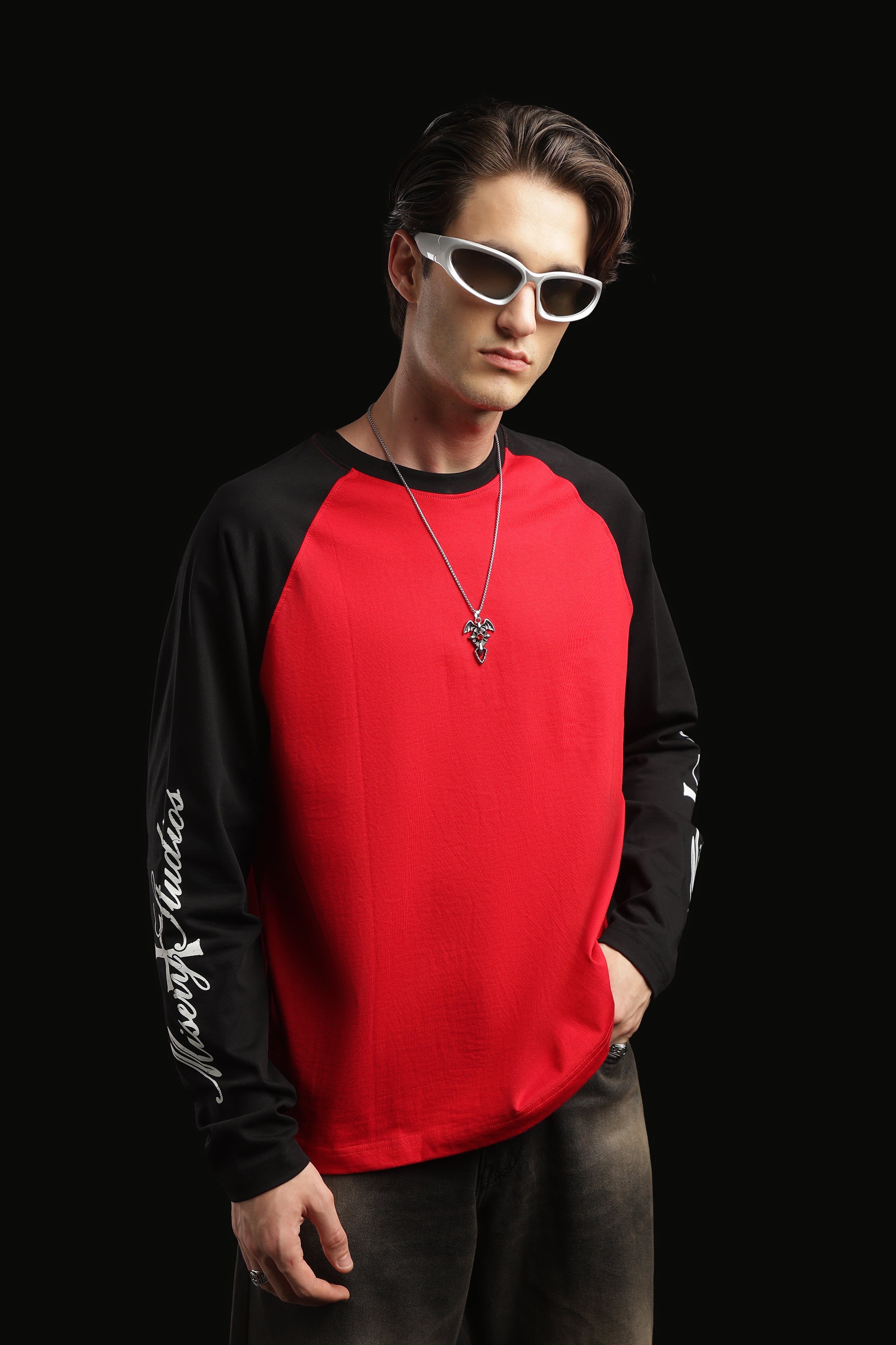 Oversized Box Print T-shirt