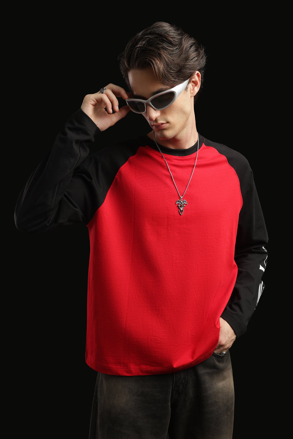 Oversized Box Print T-shirt