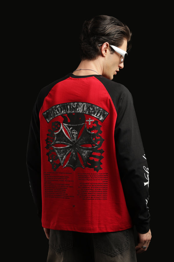 Oversized Box Print T-shirt
