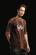 Oversized Metal Button T-shirt