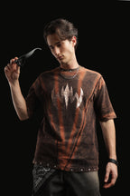 Oversized Metal Button T-shirt