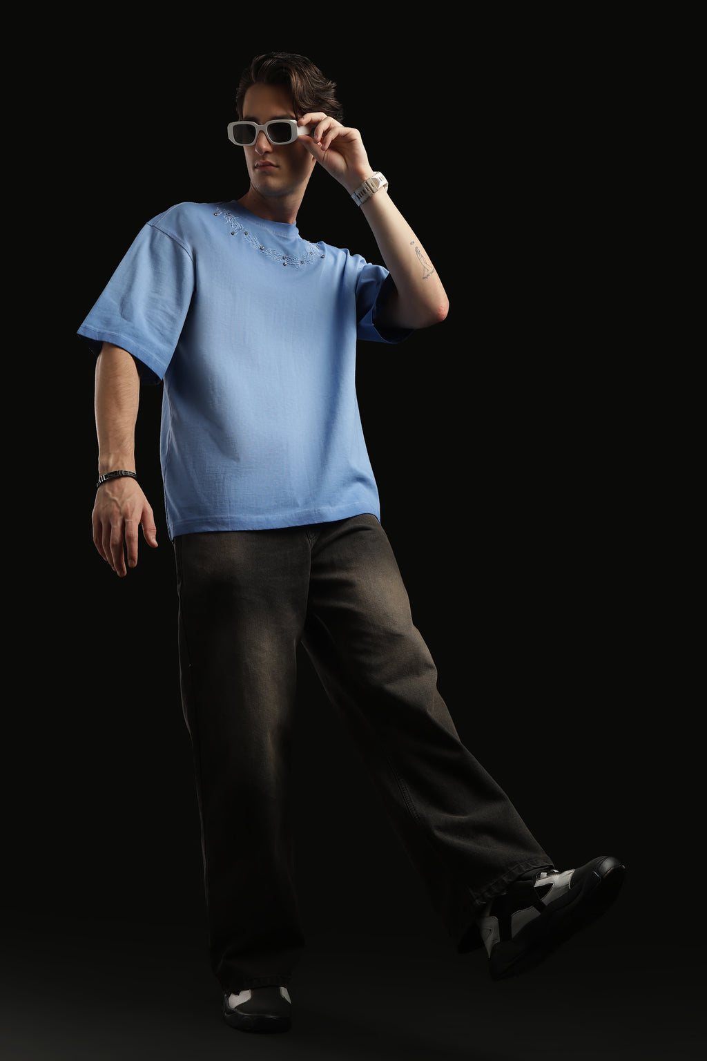 Oversized Acid Wash Stone T-shirt