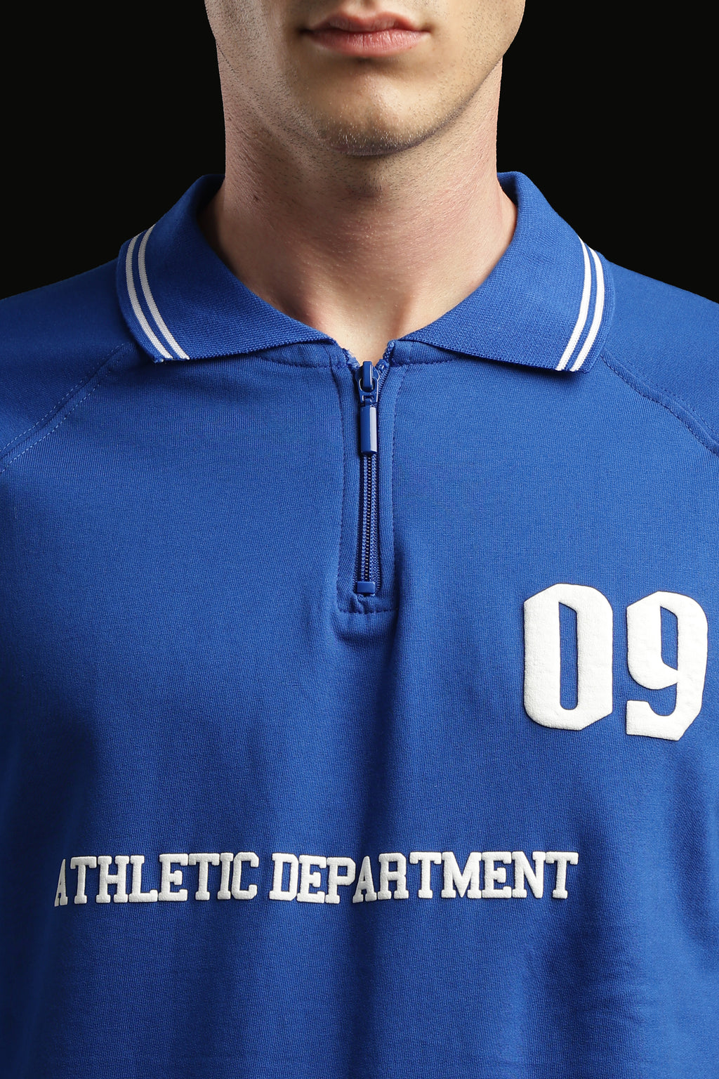 Oversized Polo Zip T-shirt