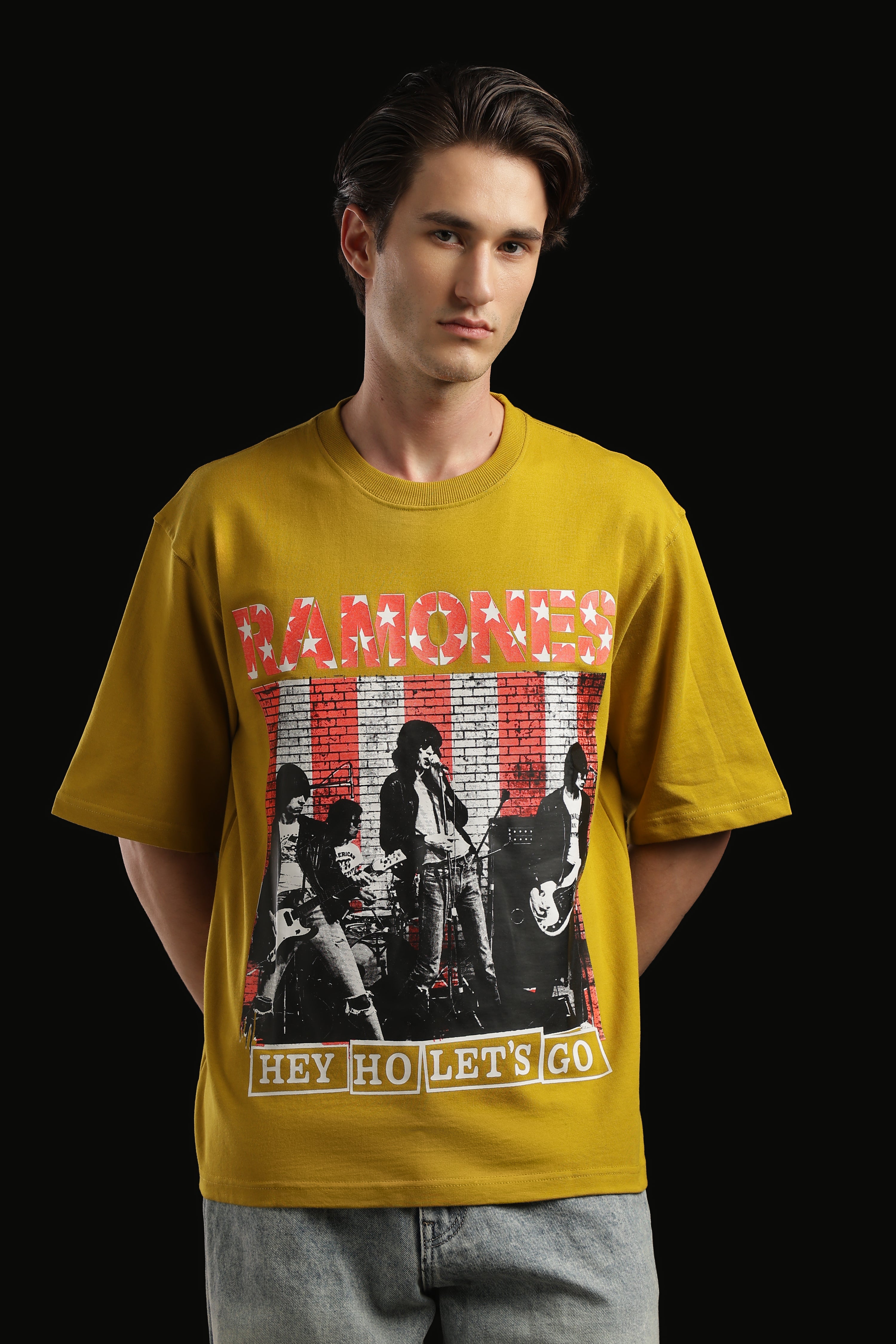 Oversized Box Print T-shirt
