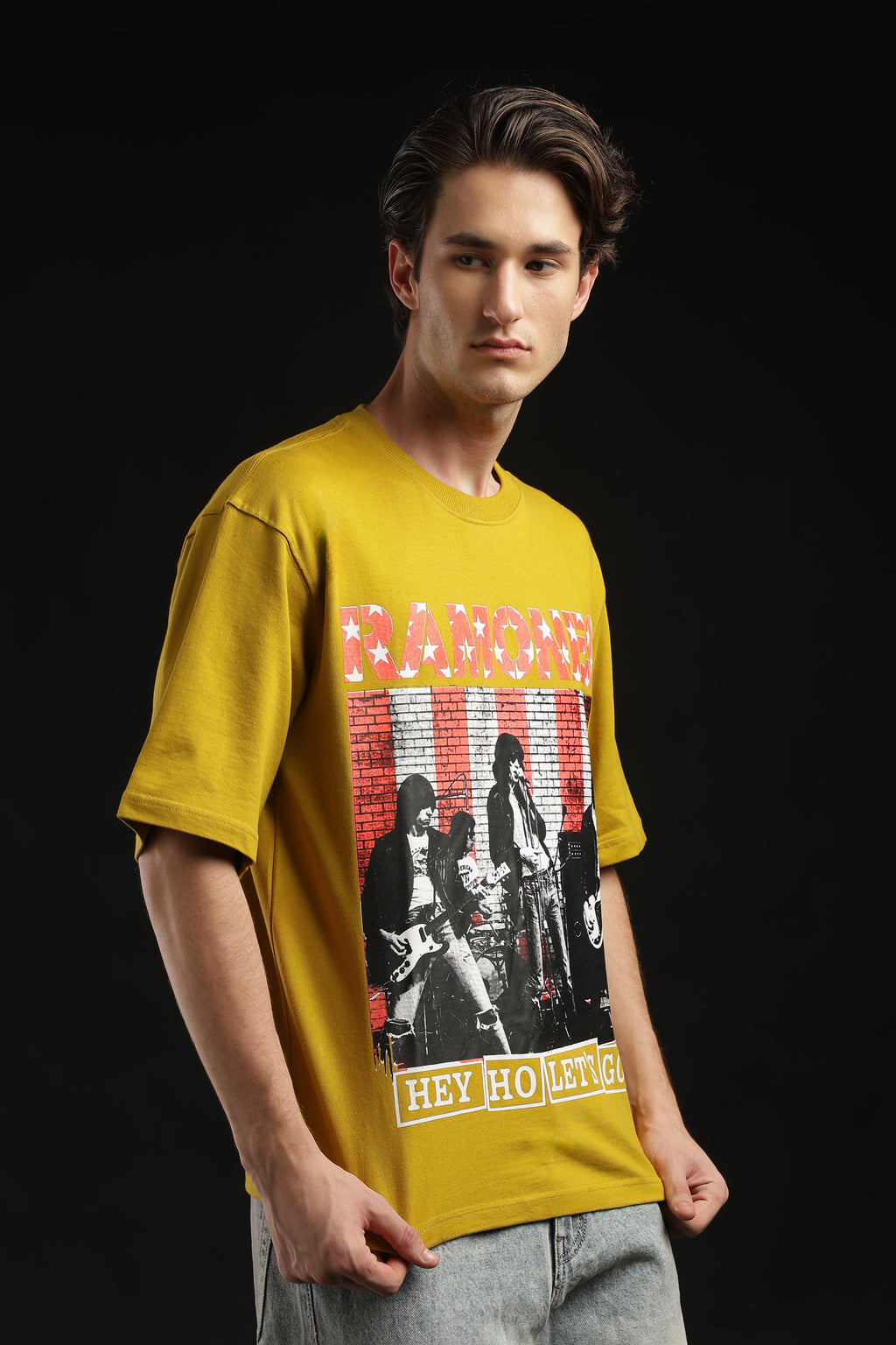Oversized Box Print T-shirt