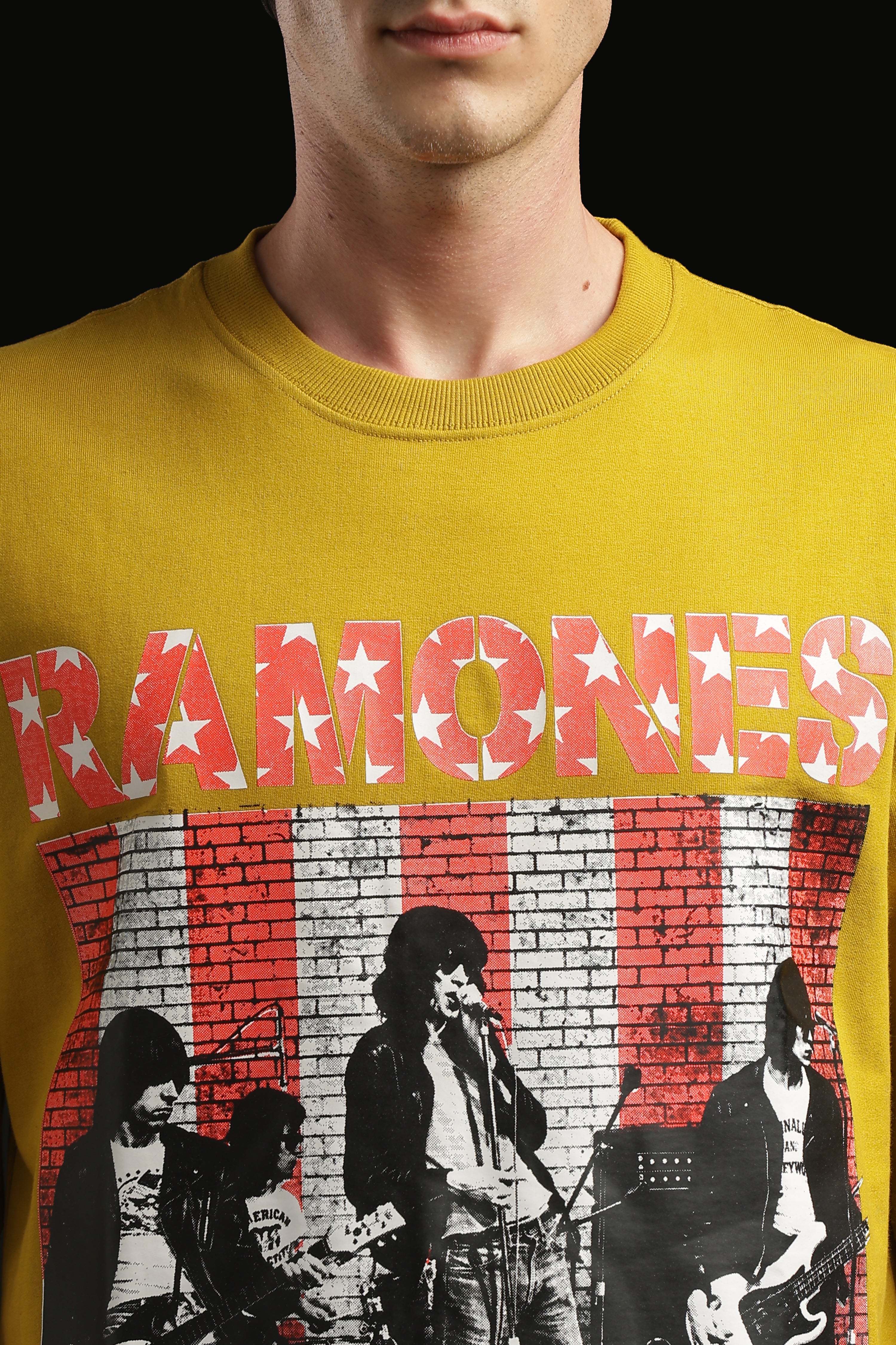 Oversized Box Print T-shirt