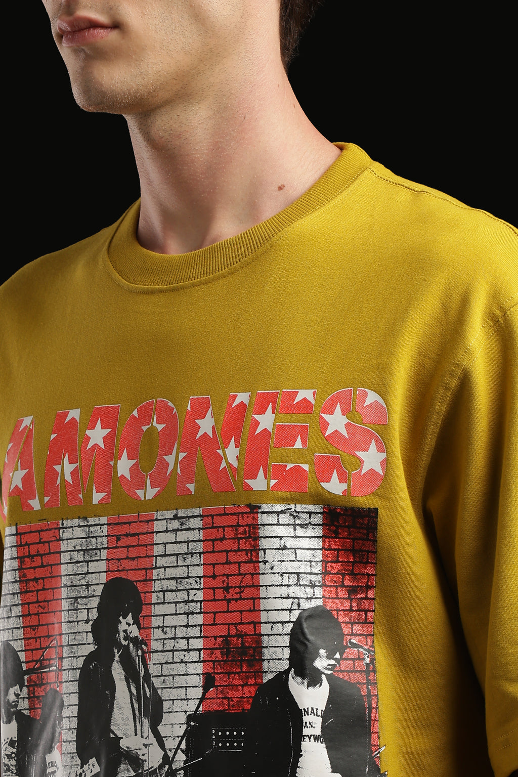Oversized Box Print T-shirt