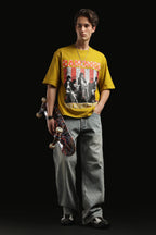 Oversized Box Print T-shirt