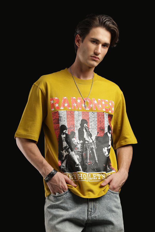 Oversized Box Print T-shirt