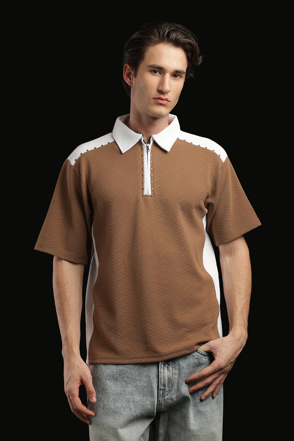 Polo T-shirt With Zip