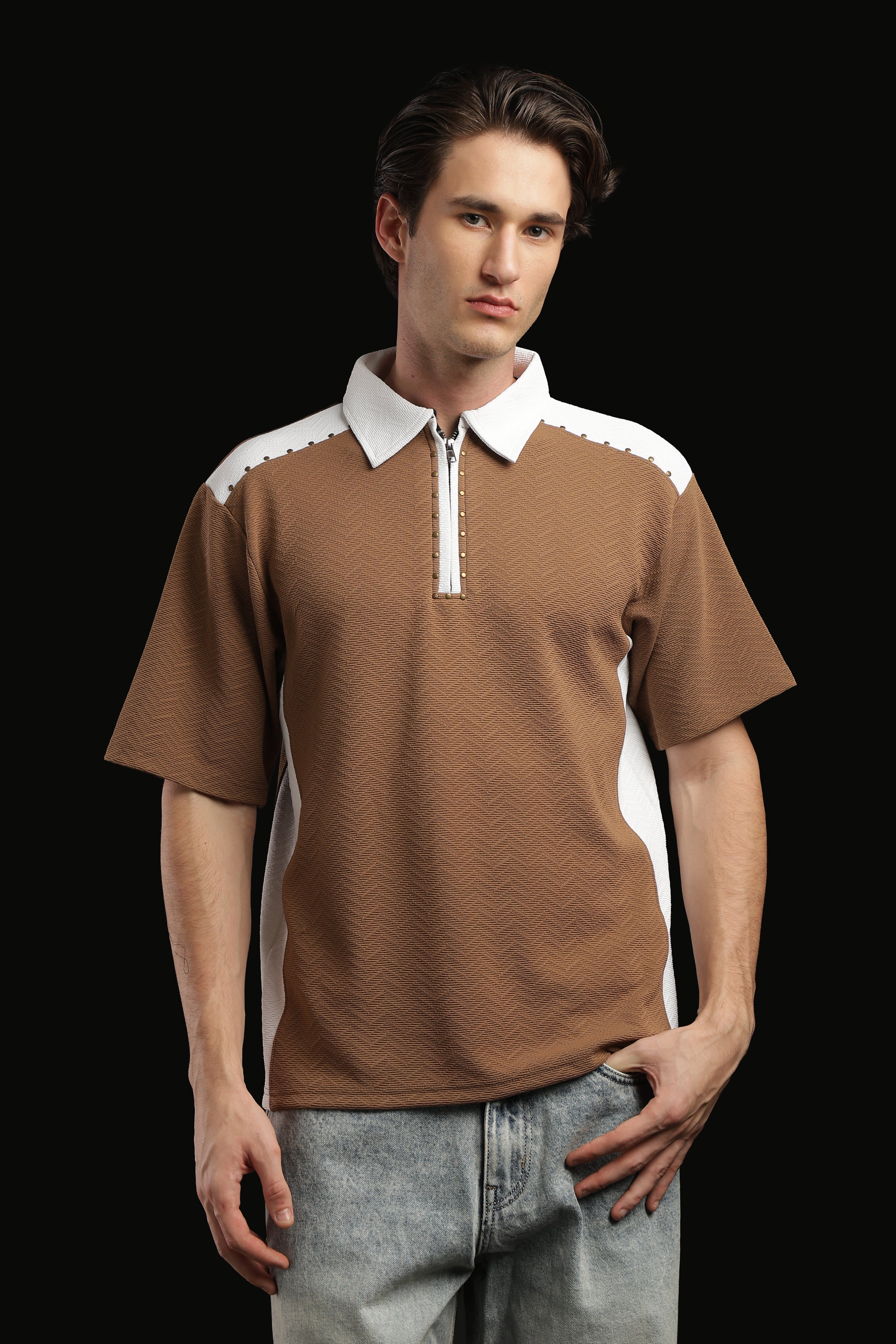 Polo T-shirt With Zip