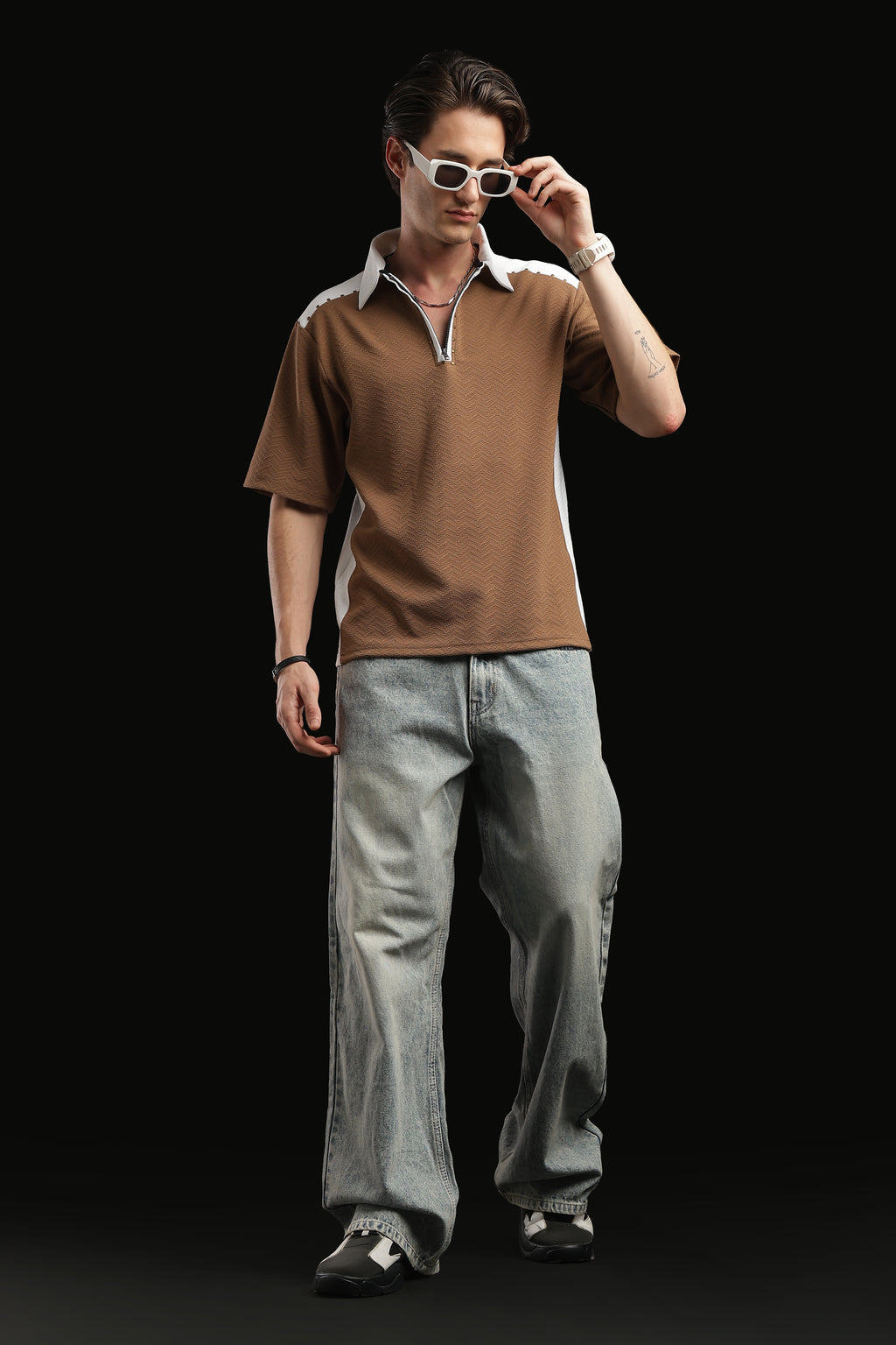 Polo T-shirt With Zip