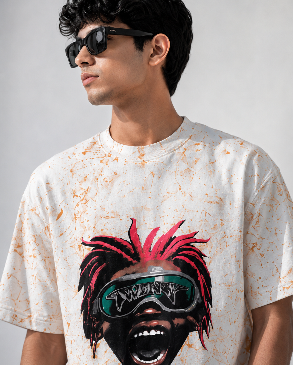 Oversize photo print t.shirt